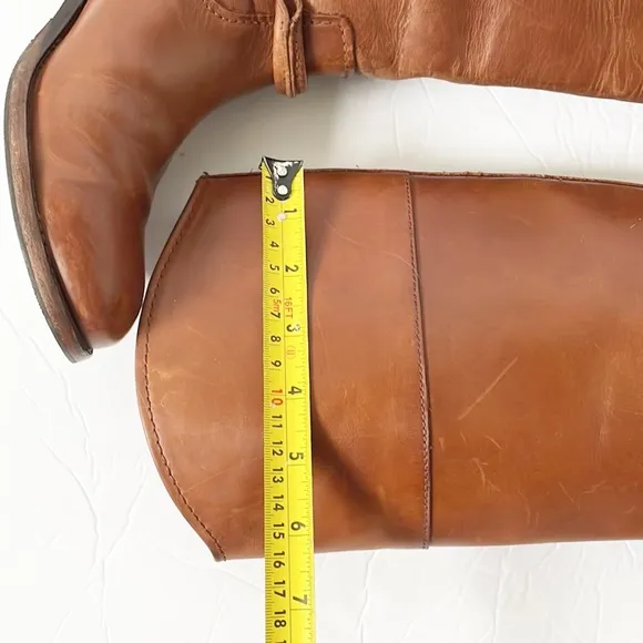Frye Tall Brown Leather Boots Size 7.5
