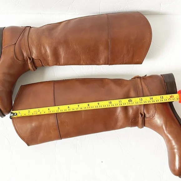 Frye Tall Brown Leather Boots Size 7.5