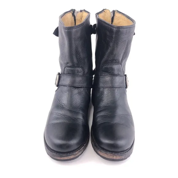Frye Veronica Back Zip Short Moto Boots 5.5B