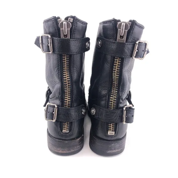 Frye Veronica Back Zip Short Moto Boots 5.5B