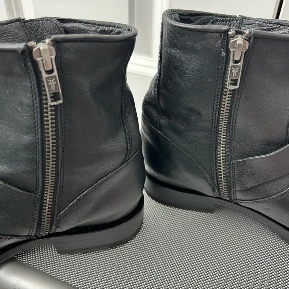 Frye Veronica Leather Boots ankle boots buckle‎ boots