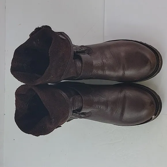 Frye Veronica Redwood Leather Women's Ankle Boots