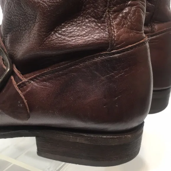 FRYE Veronica short boot brown soft distressed slouchy size