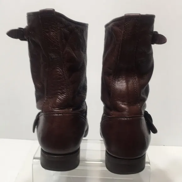 FRYE Veronica short boot brown soft distressed slouchy size