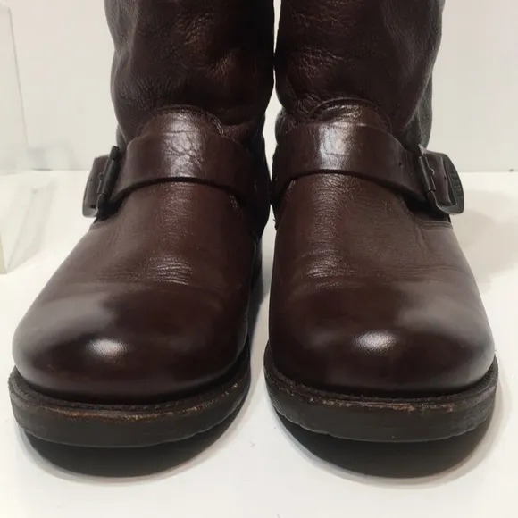 FRYE Veronica short boot brown soft distressed slouchy size