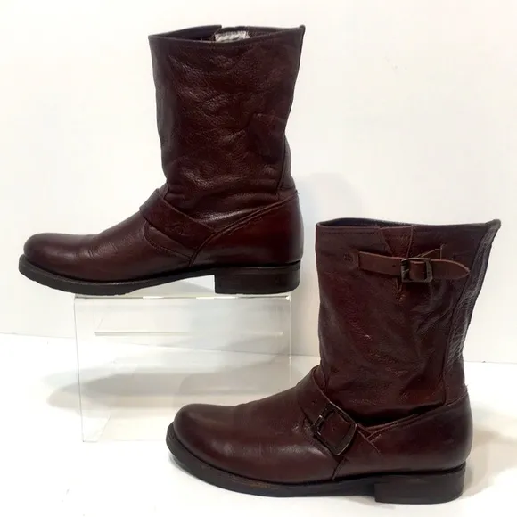 FRYE Veronica short boot brown soft distressed slouchy size
