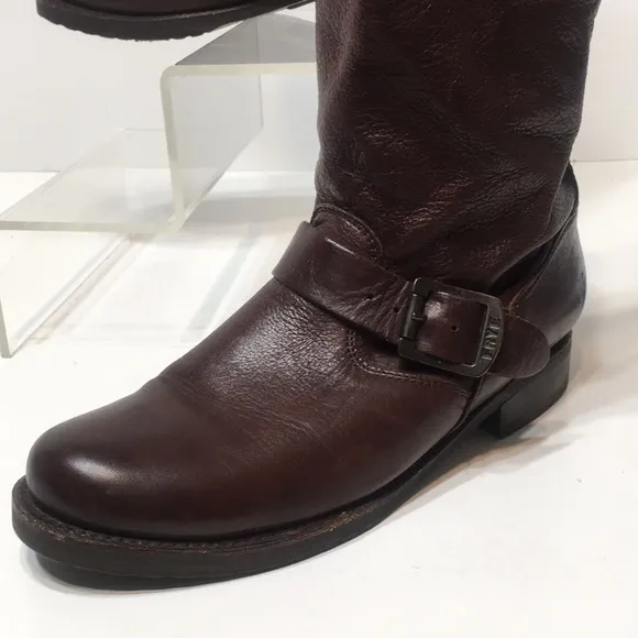 FRYE Veronica short boot brown soft distressed slouchy size
