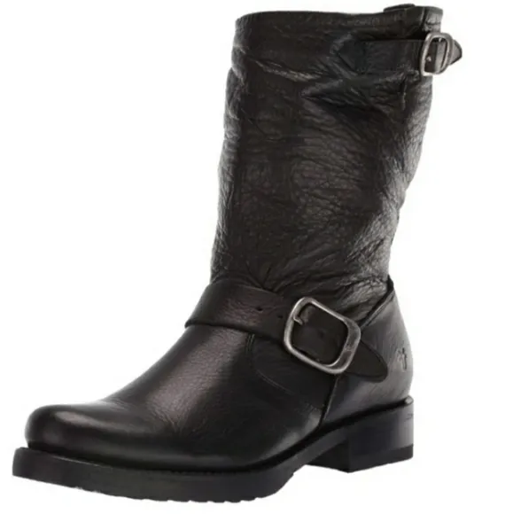 Frye Veronica Short Leather Moto Boots