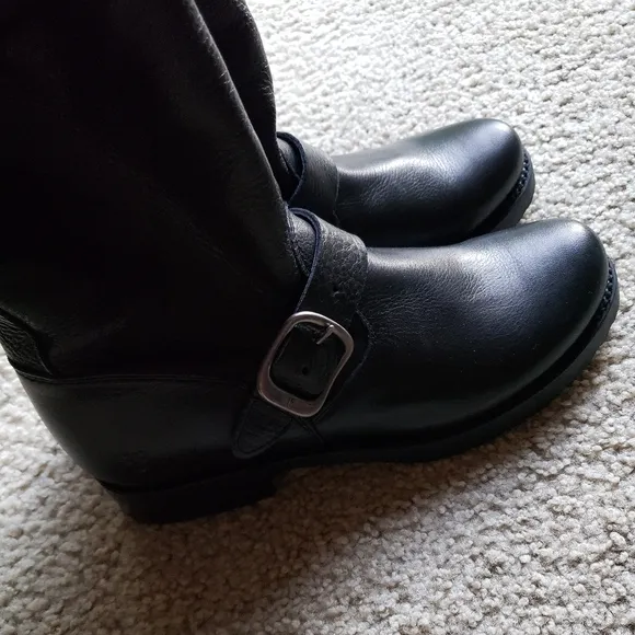 Frye Veronica Short Leather Moto Boots