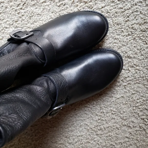 Frye Veronica Short Leather Moto Boots