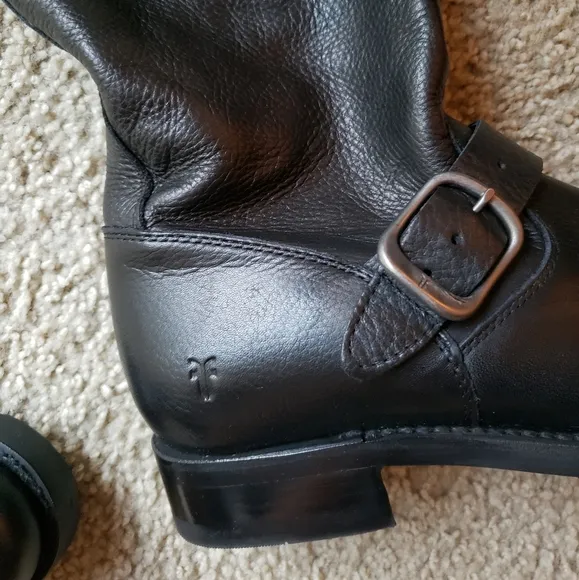 Frye Veronica Short Leather Moto Boots