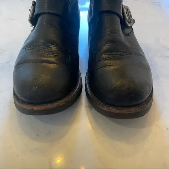 FRYE 🖤 Veronica Short Slouch Boot in Black Size 7