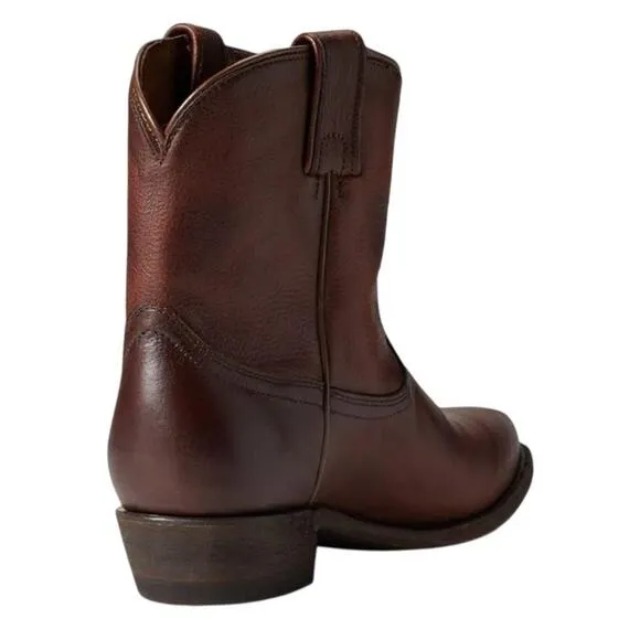 Frye Womens Billy Short Boots US 11M EU 41.5 Brown Leather Western EUC