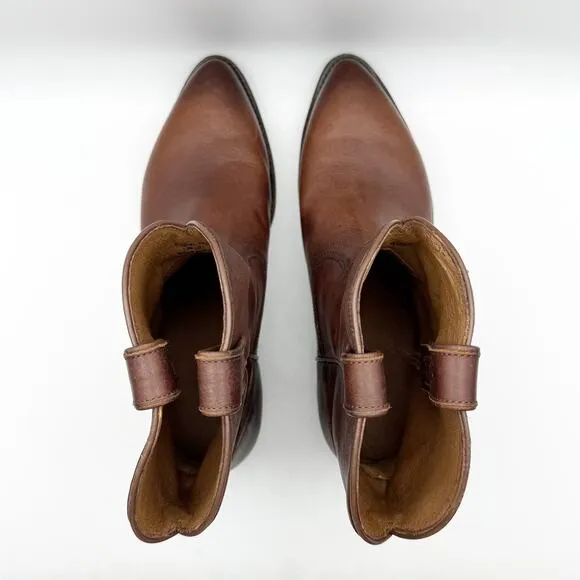 Frye Womens Billy Short Boots US 11M EU 41.5 Brown Leather Western EUC