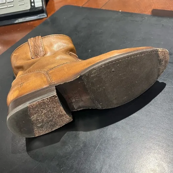 Frye Womens Jamie Stitch Short Ankle Pull On Western Boots, 7.5 B rare vintage
