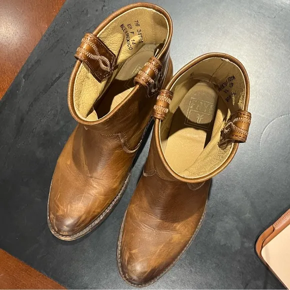 Frye Womens Jamie Stitch Short Ankle Pull On Western Boots, 7.5 B rare vintage