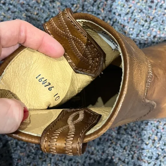 Frye Womens Jamie Stitch Short Ankle Pull On Western Boots, 7.5 B rare vintage
