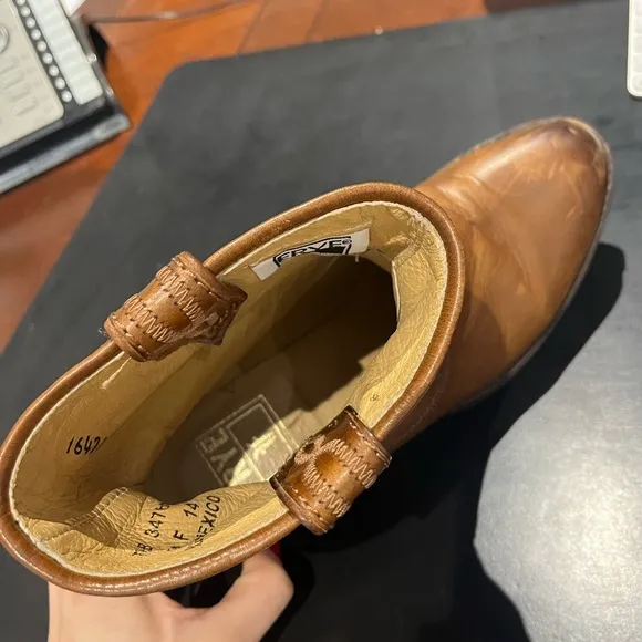 Frye Womens Jamie Stitch Short Ankle Pull On Western Boots, 7.5 B rare vintage