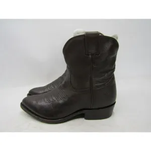 FRYE Womens Size 8 B Brown Distress Leather 7&quot; Shaft Short Cowboy Western Boots