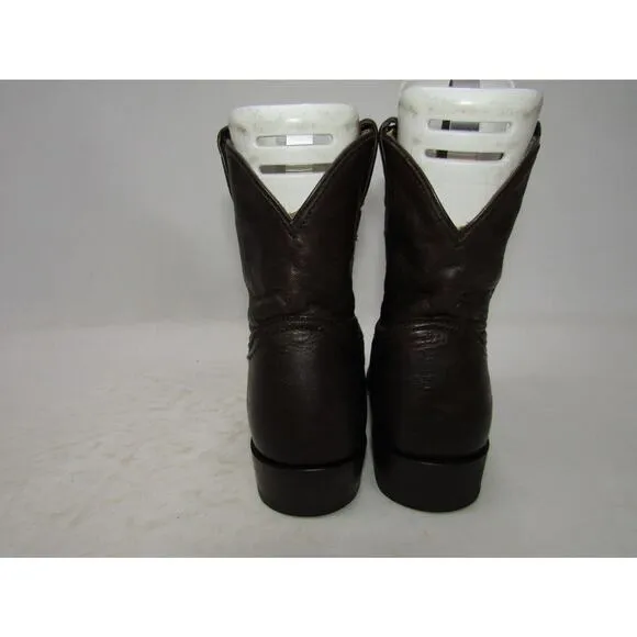 FRYE Womens Size 8 B Brown Distress Leather 7&quot; Shaft Short Cowboy Western Boots