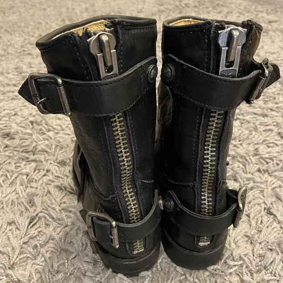 Frye Women’s Veronica Back Zip Short Boots Booties Black Size 6 B $328.00