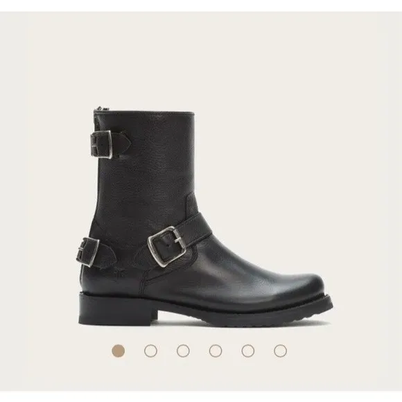 Frye Women’s Veronica Back Zip Short Boots Booties Black Size 6 B $328.00