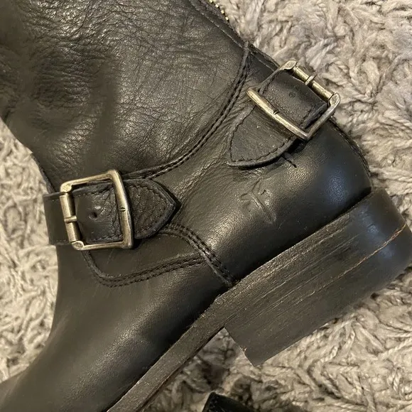 Frye Women’s Veronica Back Zip Short Boots Booties Black Size 6 B $328.00