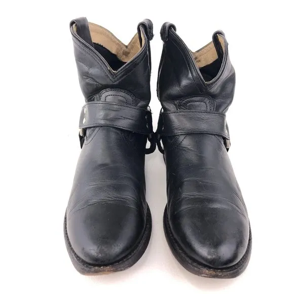 Frye Wyatt Harness Short Ankle Boots 7.5B