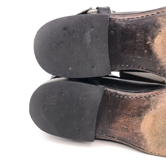 Frye Wyatt Harness Short Ankle Boots 7.5B