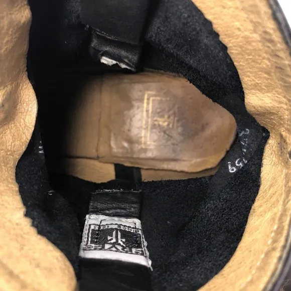 Frye Wyatt Harness Short Ankle Boots 7.5B