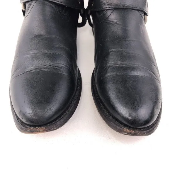 Frye Wyatt Harness Short Ankle Boots 7.5B