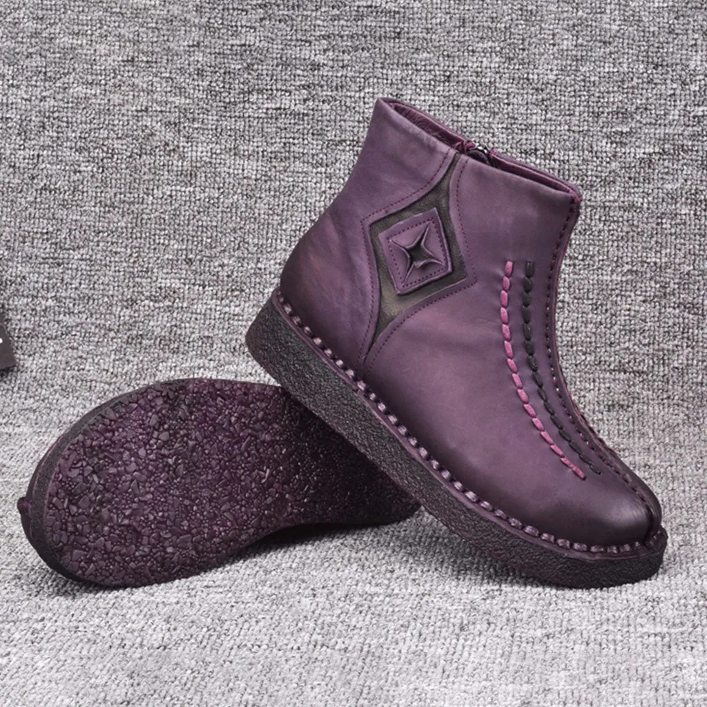 Genuine Leather Handmade Retro Boots | Gift Shoes