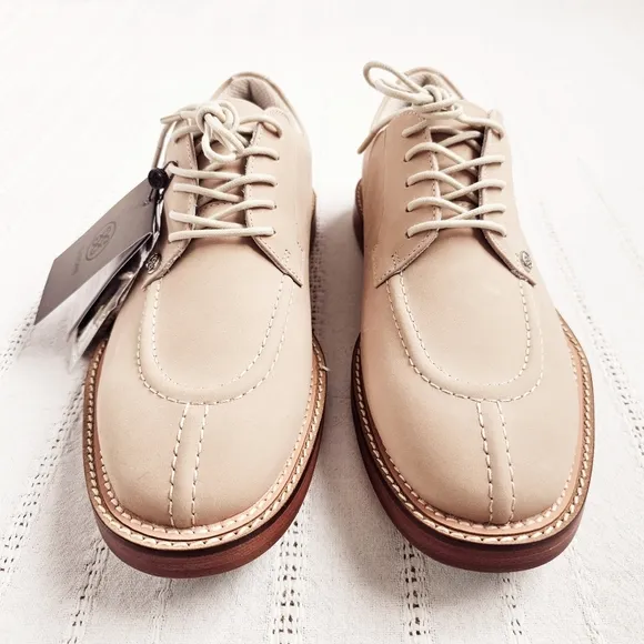 G/FORE Mens Split Toe Gallivanter Luxe Leather Golf Shoes Stone Limited 8.5 NIB