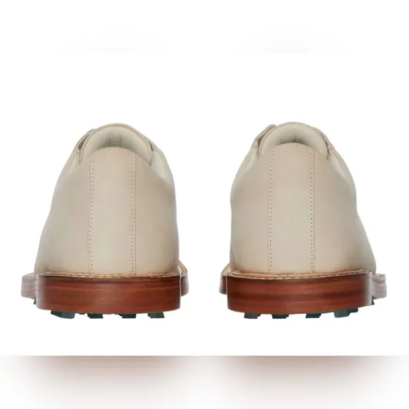 G/FORE Mens Split Toe Gallivanter Luxe Leather Golf Shoes Stone Limited 8.5 NIB