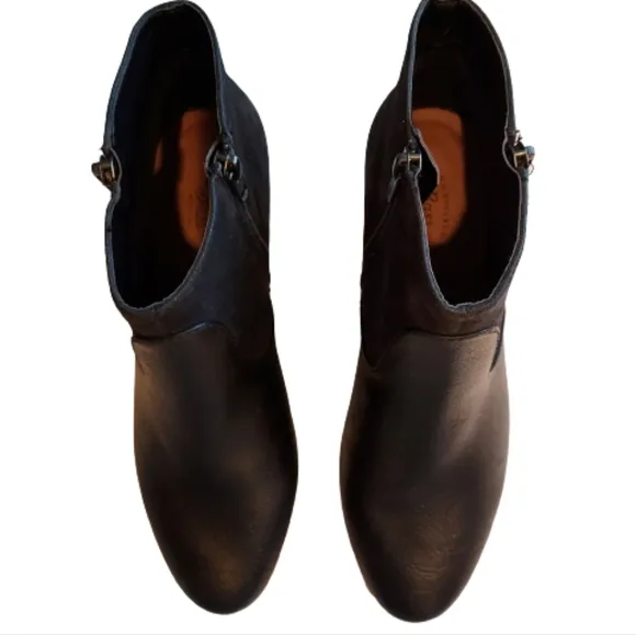 G.H. Bass &amp; Co. NEW Naya Black Ankle Zip Booties Size 8.5 Medium