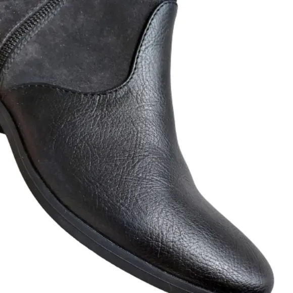 G.H. Bass &amp; Co. NEW Naya Black Ankle Zip Booties Size 8.5 Medium