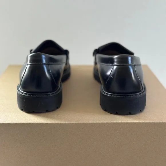 G.H Bass Mens Layton Lug Weejuns Loafer in Black, Size 8