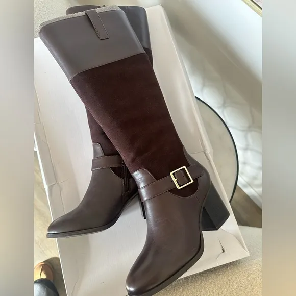 Giana Bernini Women’s Tall Heeled Boots Size 7.5 NEW‎ IN BOX