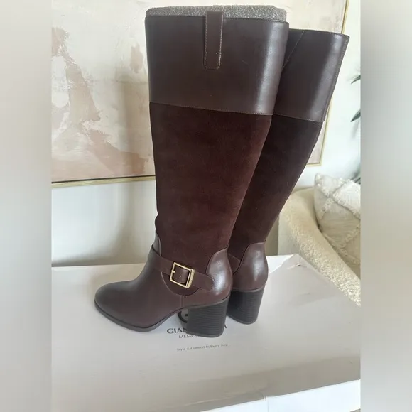 Giana Bernini Women’s Tall Heeled Boots Size 7.5 NEW‎ IN BOX