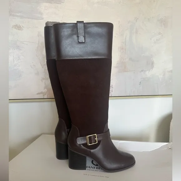 Giana Bernini Women’s Tall Heeled Boots Size 7.5 NEW‎ IN BOX