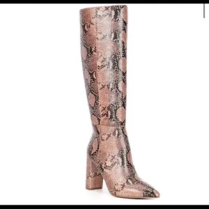 Gianni Bini Embossed Kelbie Snakeskin Leather Tall Boots