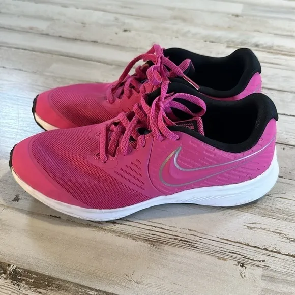 Girls Nike Star Runner 2.0 Shoes AQ3542-602 Hot Pink 6.5Y or 8 Wms