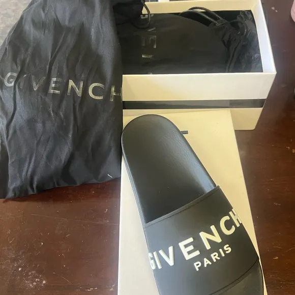 Givenchy Black Slide Sandals with Minimalist Design