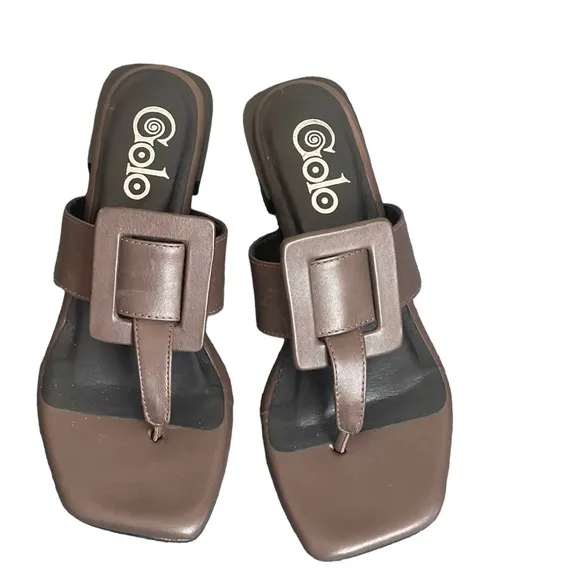 Golo Bocthong Flip flop in luggage brown sandals size 6.5