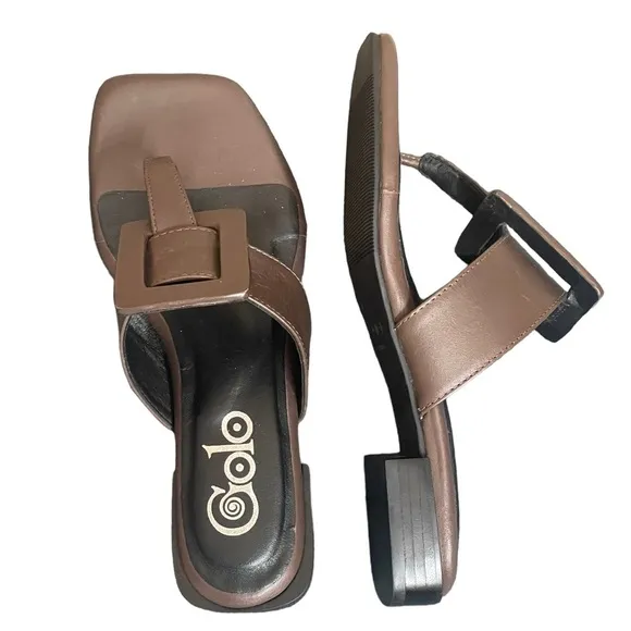 Golo Bocthong Flip flop in luggage brown sandals size 6.5