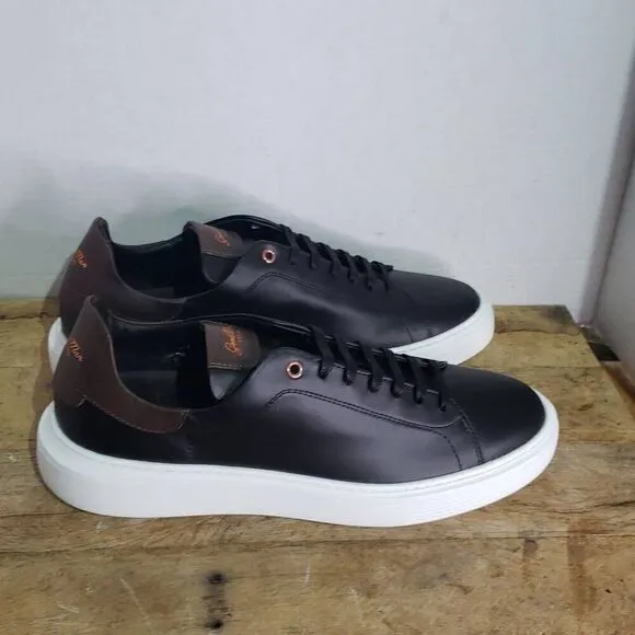 Good Man brand black LEGEND LONDON SNEAKER NAPPA LEATHER low‎ top shoes