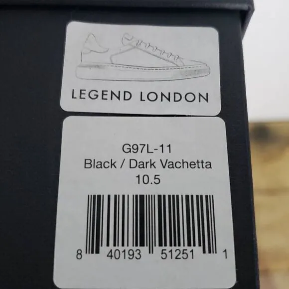 Good Man brand black LEGEND LONDON SNEAKER NAPPA LEATHER low‎ top shoes