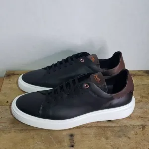 Good Man brand black LEGEND LONDON SNEAKER NAPPA LEATHER low‎ top shoes
