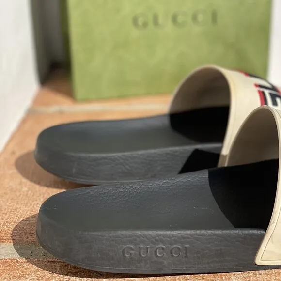 Gucci Web Slide Sandals