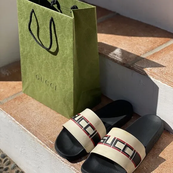 Gucci Web Slide Sandals